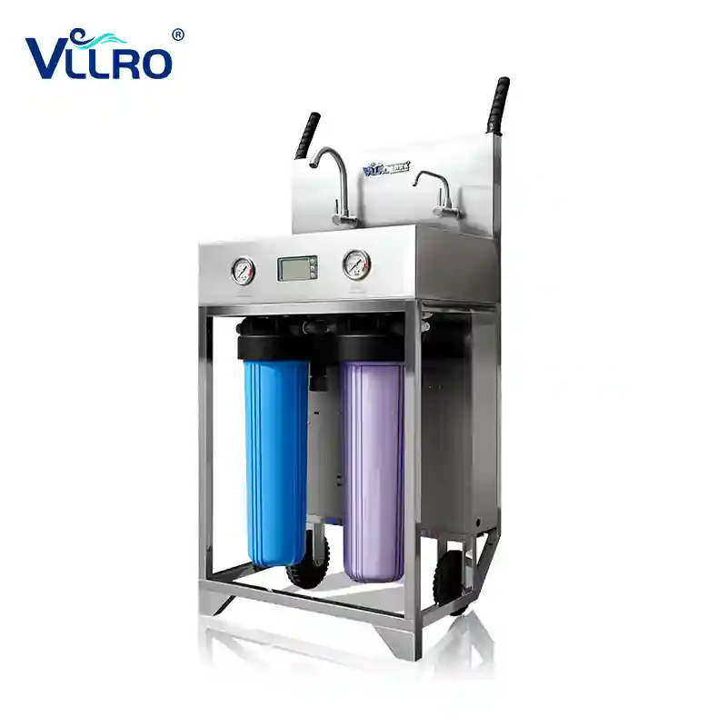 VLLRO उच्च-कार्यक्षमता मोबाइल RO जल शुद्धीकरण प्रणाली: बाहेरील पिण्याच्या पाण्याच्या प्रवेशाच्या मर्यादा तोडणे
